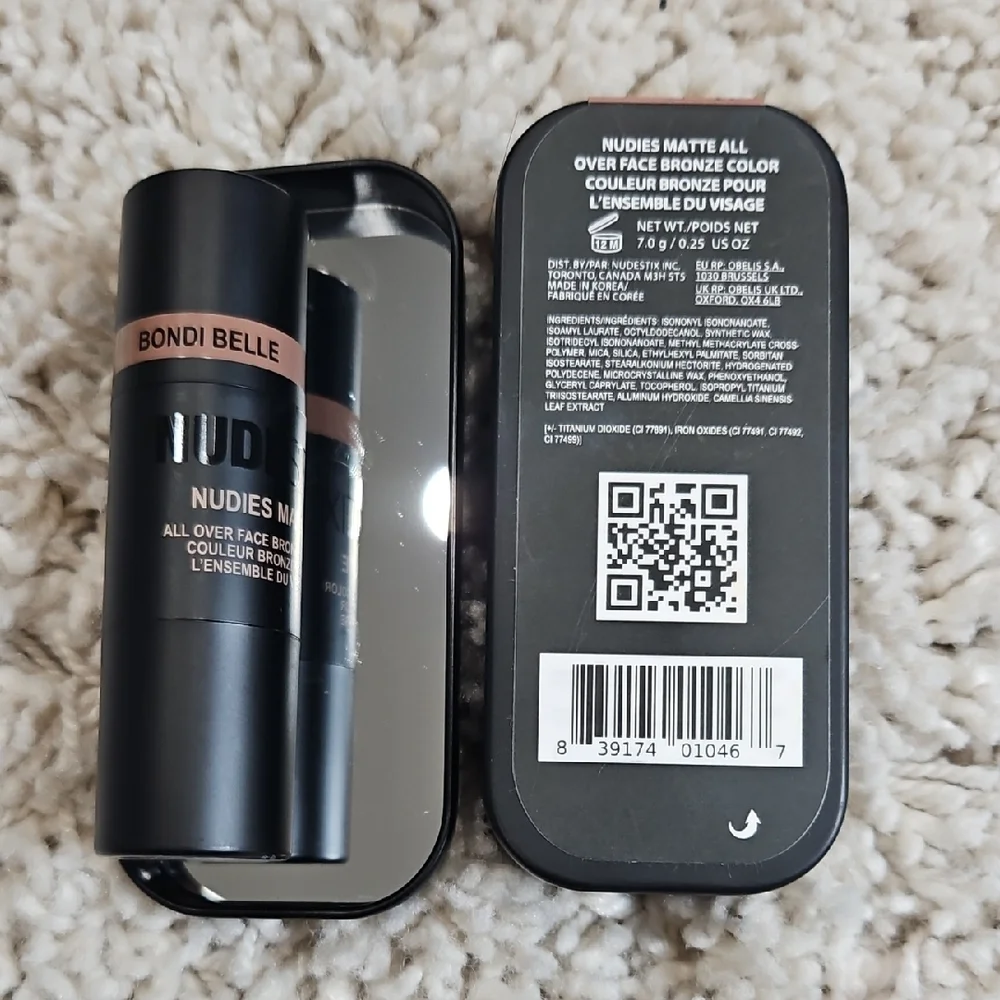 NUDESTIX Sleek Black Storage Tin
